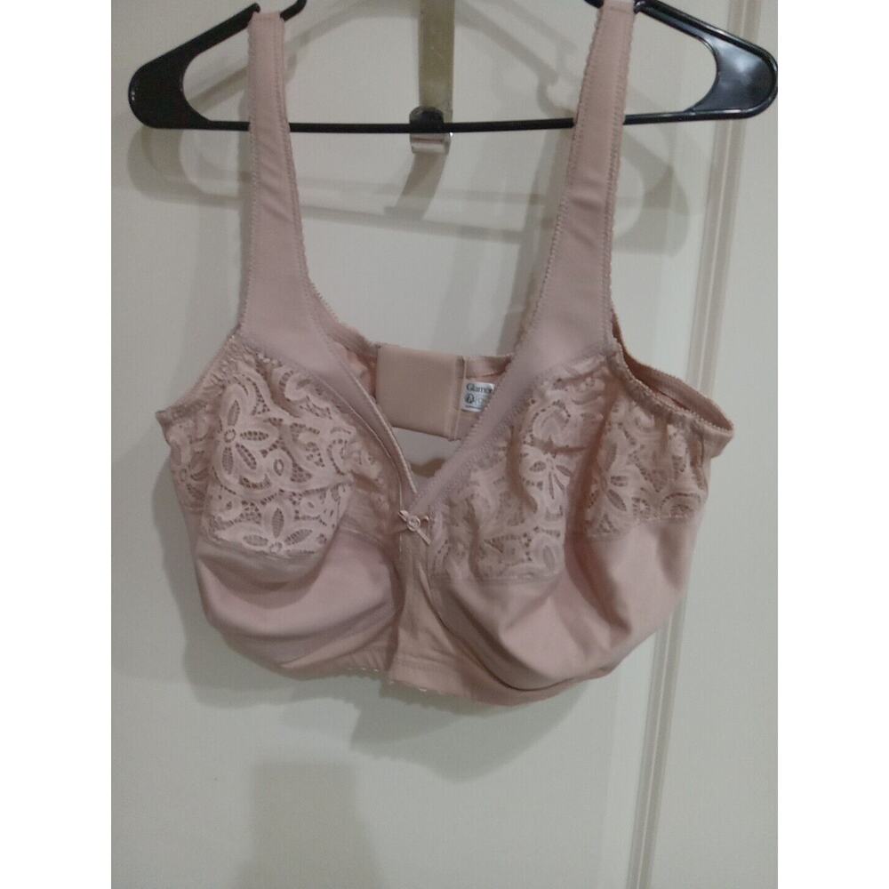 Glamorise Magic Lift Cotton Full Figure Wireless Support Bra 1001 Size 48D Beige